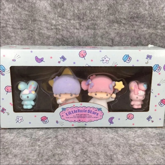 4x Little Twin Star Figure Collectible Figurine Set Sanrio Japan Kawaii Velvet - Picture 4 of 13